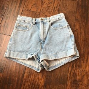 American Apparel high waisted mom shorts